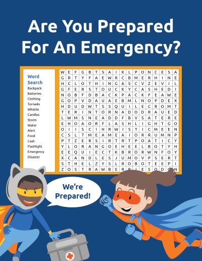 Kids Activity for Emergency Preparedness