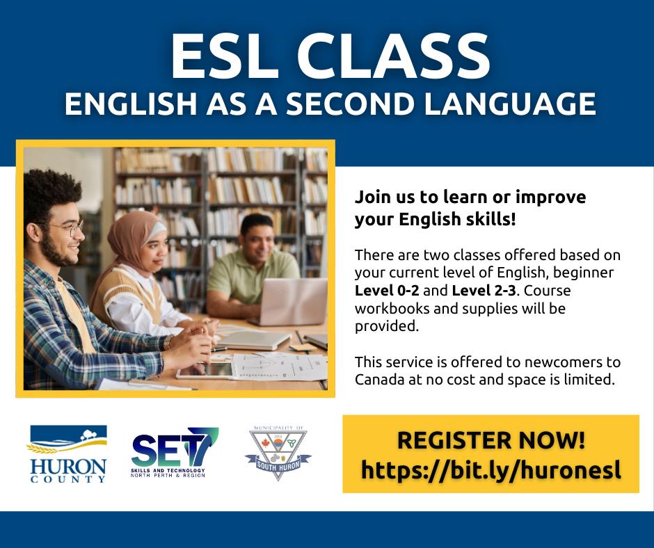 ESL Classes in South Huron